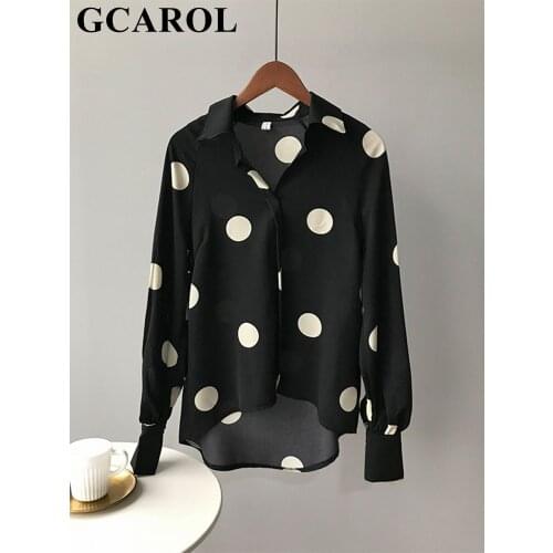 Блузки в горошек GCAROL China At AliExpress