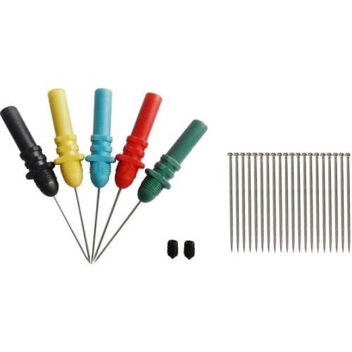 Hantek HT307 Back Pinning Probes Needle Piercing Probes Set 5 Assorted Colors for DSO3064 Automotive Diagnostic Test