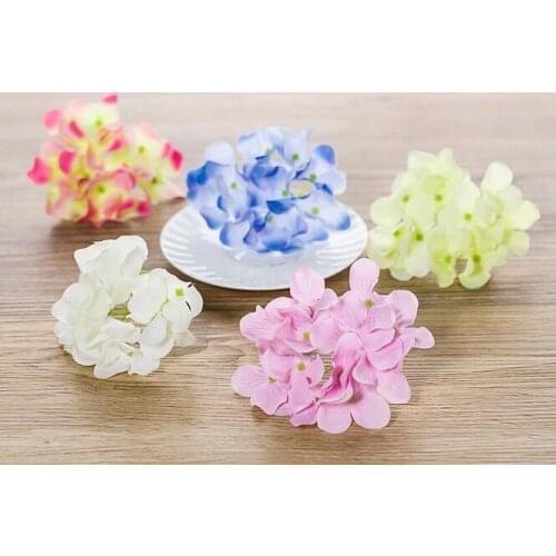 Silk Artificial Hydrangea Flowers HEAD 12 petals Diameter about 12cm Home and wedding Ornament Decoration free shipping FB015