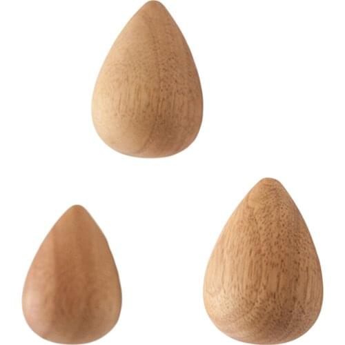 Coat Hook Wall Wooden Hook Hat Coat Bag Organizer Rack Wall Mounted Hook With Screw Anchor For Entryway Kitchen Dropshipping New