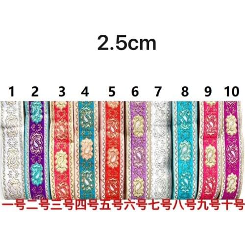 2.5cm folk style ribbon, nation style ribbon,ethnic style ribbon,diamond pattern ribbon,DIY ribbon,shininng ribbon,QC0603J