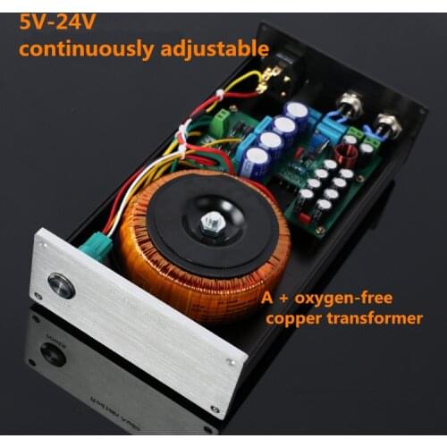 120W DC Linear Regulated Power Supply 120VA DC5V 7V 9V 12V 15V 18V 24V HiFi Linear Power Supply Dual Output Adjustable Voltage