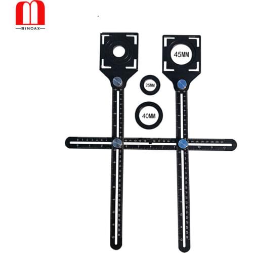 Tile Hole Locator Multi-Functional Adjustable Tool Masonry Glass Fixed Punch Angle Measuring Ruler Tile Artifact Template