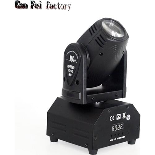 Lyre Beam Moving Light Quad DMX RGBW 10W Mini Led Moving Head DJ Lights For Disco Bar Party Wedding Church Stage Lighting