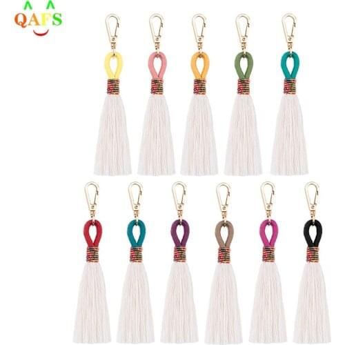 Statement Key Chain Handmade Bohemian Boho Colorful Tassel Fashion Exquisite Keychain Gifts For Love And Yourself Holiday Gift