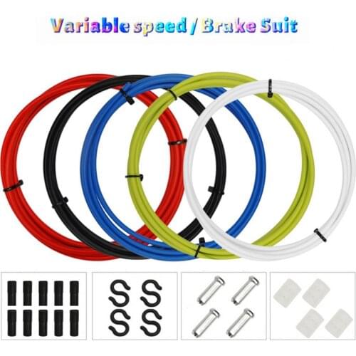Universal Bike Shifting Wire Set 4 Colors MTB Road Bicycle Brake Cable Gear Front Rear Brake Gear Cable Shifters Shift Set