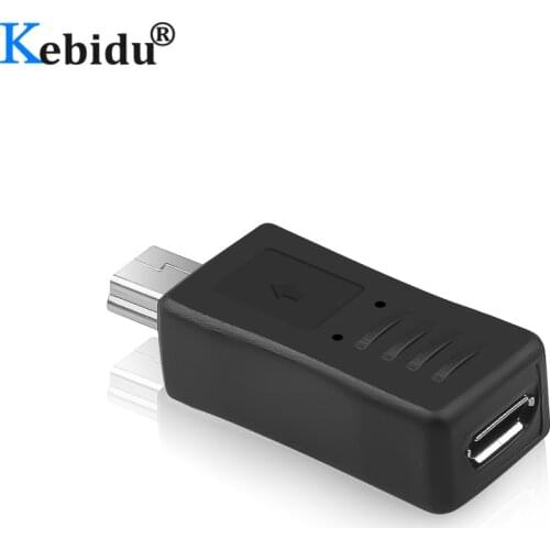 KEBIDU Micro USB Female to Mini USB Male Adapter Connector Converter Adaptor For PC Phone Cables