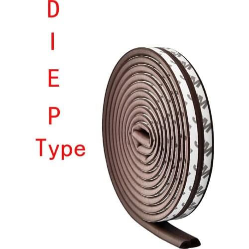 10M Type DIEP Self Adhesive Door Sealing Strips Self Adhesive Window Soundproofing Waterproof Dustproof Sound Insulation Tools