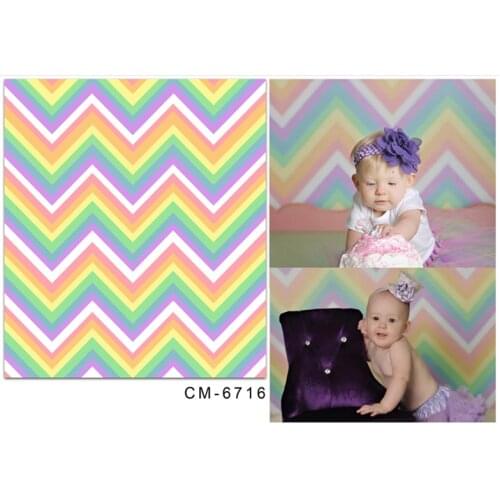 TR Colored Chevron Wave Line Wallpaper Photography Studio Vinyl Backdrop 5X7ft Children Baby Wedding Party Birthday Backgrounds