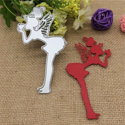 Wing Flower Fairy Girl Cutting Dies Stencil Scrapbooking Card Embossing Craft