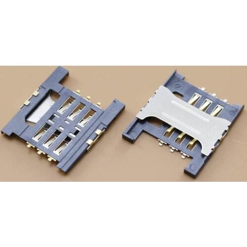 YuXi Best Price, 1pcs/lot sim card socket holder connector for Lenovo A568t A788t K860I A3000-H A5000 tray slot