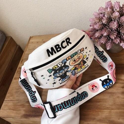 Female Chest Bag 2021 New Korean Student Western Style Girl Wideband Shoulder Messenger Bag Fashion Canvas Waist Bag High Qualit