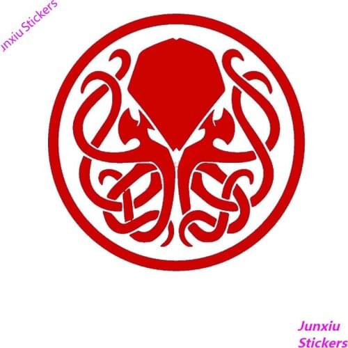 Cthulhu Badge Symbolic Car Sticker for Truck Window Bumper Auto SUV Door Laptop Kayak Cover Scratches Accessories KK15*15cm