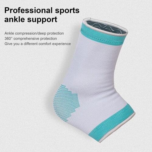 1 Pair Sports Ankle Support Knitted Breathable Lightweight Pressure Ankle Socks Basketball Running Elastic Protector Basketball