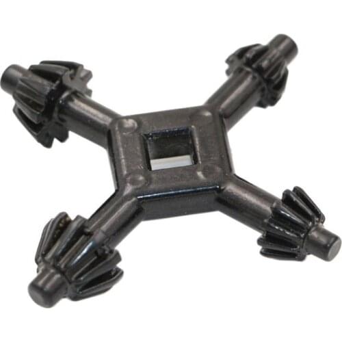 1pc 4-Way Multi-function Universal Chuck Key Drill Drilling Holder Spanner Key Ratchet Socket Ring Combination Grip Star Wrench