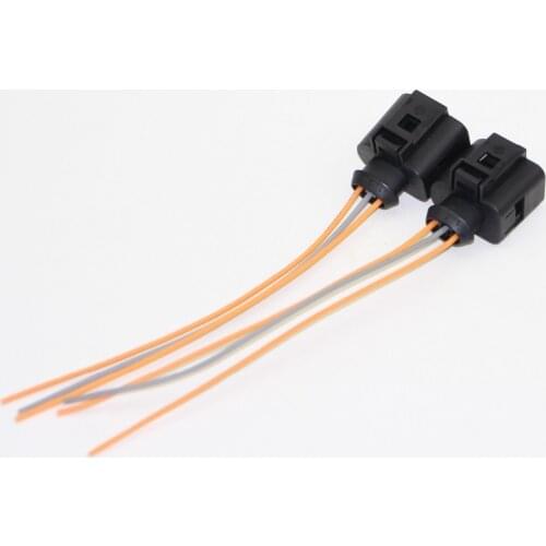 2Pcs Air Conditioning Pressure Sensor Plug Cable Harness For A3 TT VW Bora Touran Sharan Passat Jetta Seat Altea 3B0 973 703 G