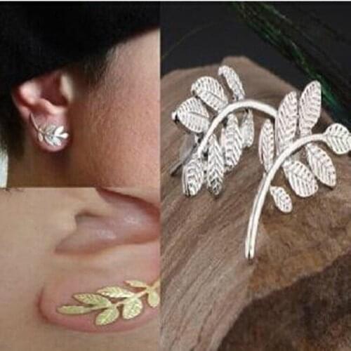 2020 New Gold Earrings Trees Earrings Women Fashion Fashion Wholesale Leaves Simple Stud Earrings Sales