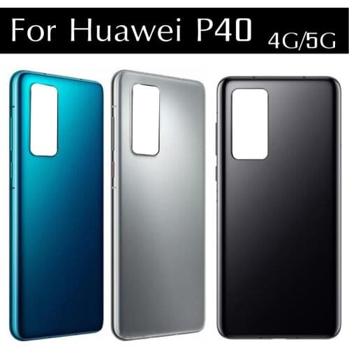 6.1" For Huawei P40 4G 5G Back Battery Cover Door Housing Glass Back Cover + Camera lens for Huawei P40 Battery cover