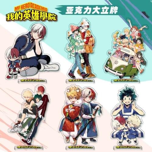 My Hero Academia Anime Acrylic Keyring Todoroki Shoto Bakugou Katsuki Midoriya Izuku Keychain