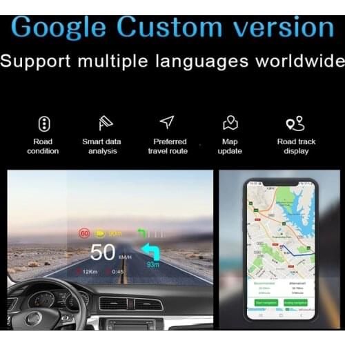 General Motors HUD C2 Car OBD + GPS Dual-Mode Head-Up display HD speedometer car diagnostic fault code safe driving alert