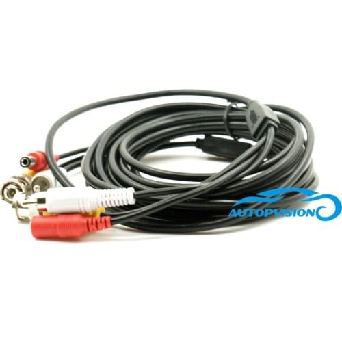 Vehicle DVR av bnc RCA cable -10M wiht audio video car cctv cable 1PCS free shipping