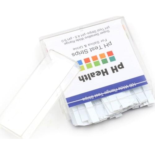 100 Strips PH Test Paper Precision PH Human Acid Test Paper 4.5-9.0 Two-color Urine Saliva Preparation Test Paper