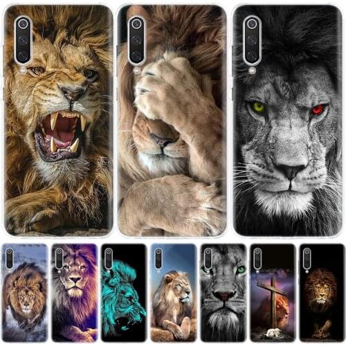 Lion Alpha Male Cub Phone Case For Xiaomi Mi Note 10 11 9 8 10T 9T CC9 A1 A2 A3 Poco F1 X3 F2 Pro Lite 5X 6X Cover Coque