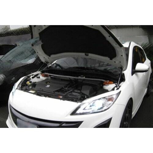 Damper for 2009-2013 Mazda 3 MK2 BL Sedan Hatchback Front Hood Bonnet Gas Struts Lift Support Shock Damper Charged Carbon Fiber