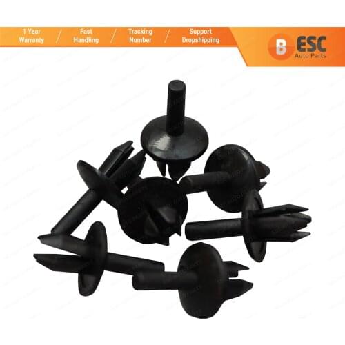 ESC ECF5054 10 Pieces Expanding Rivet Clips for Ford:1009164 Mercedes: A0009905592 Volvo:3923475 Opel: 2317703