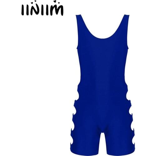 Iiniim Mens Sleeveless Hollow Out Exotic Body Suit Workout Fitness Gymnastic Exercise Cycling Leotard Jumpsuit Skinny Bodysuit