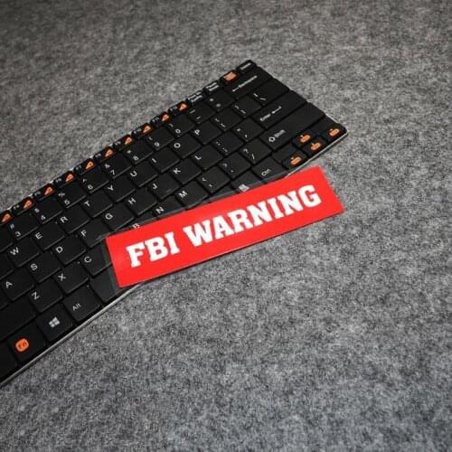 LuLuSticker #185 15x4cm FBI WARNING 3M Reflective Funny Car Styling Stickers Motorcycle Fuel Tank Helmet Bicycle Stickers Decals