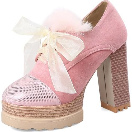 2018 new high with thick with deep mouth round head waterproof Taiwan thick bottom 43 yards single shoe joker 33-18326