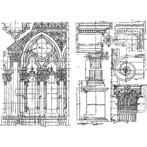 2021 New Building Background Clear Stamps and Architecture Scrapbooking For Crafts Greeting Card Making no Metal Cutting Dies