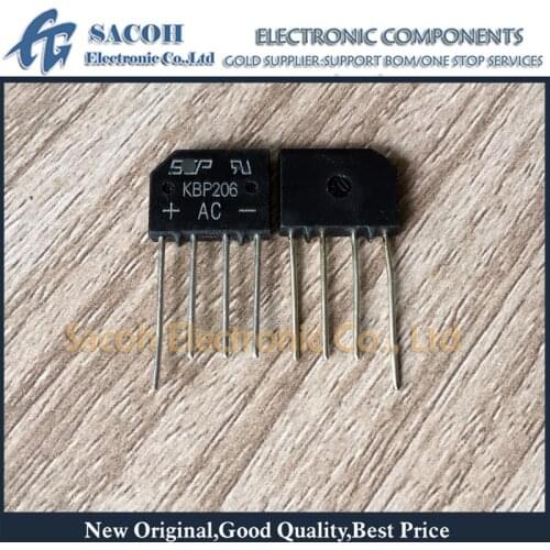 New Original 20PCS/Lot KBP206 KBP206G or KBP208 or KBP210 or KBP205 KBP204 KBP203 KBP202 KBP201 KBP200 2A 600V Bridge Rectifier
