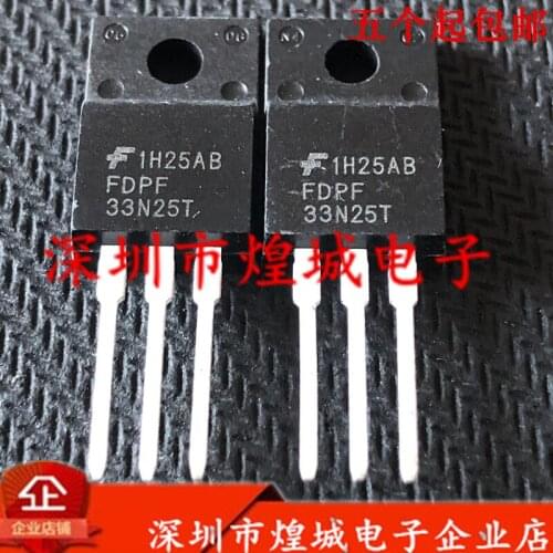 Original 5PCS/ FDPF33N25T TO-220F 250V 33A