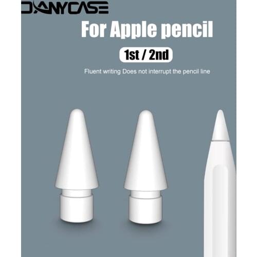 2PCS Original Apple Pencil Tip Replacement For Apple Pencil 1st 2nd Generation For Apple Pencil 1 2 Tip Nib Spare Replace