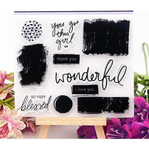 Hot selling ink transparent clear stamp / silicone seal roller stamp DIY scrapbook album / card production