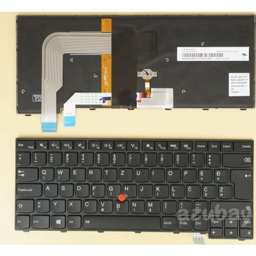 Slovenian Croatian SV SL WB YU HR Keyboard for Lenovo Thinkpad T460P T470P 00UR420 00UR380 01EP493 01EP452, Backlit, Black New