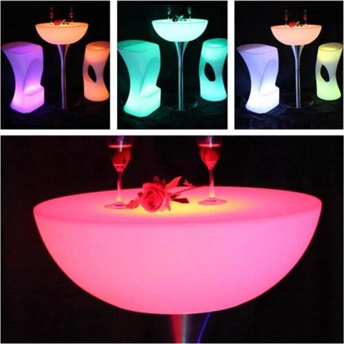 Led Bar Furniture Illuminated Lighting Bar Table For Indoor Or Outdoor SK-LF20 (D66*H110cm) 2pcs/Lot