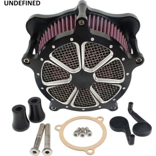 Motorcycle Air Filter Venturi Cut Cleaner Intake System For Harley Touring Electra Street Glide Tri 2008-2016 Softail Dyna FXD