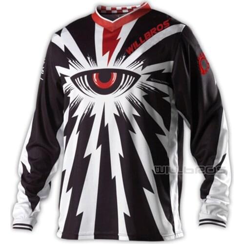 High Quality Willbros GP Air Jersey Cyclops Mountain Bicycle Offroad Motorcycle Motocross Long Sleeve