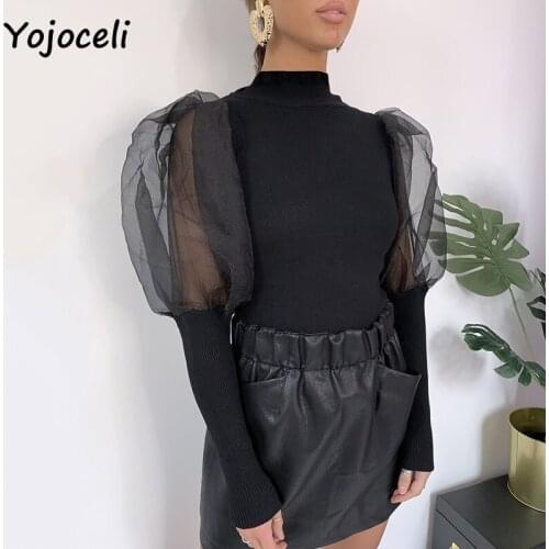 Трикотажные блузки Yojoceli China At AliExpress