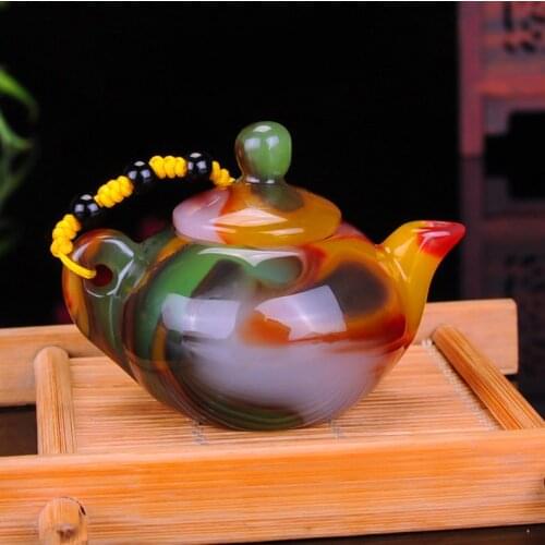 Wonderful jade pot without crack and no mess, play the wine pot, play the jade put the small pot free shipping