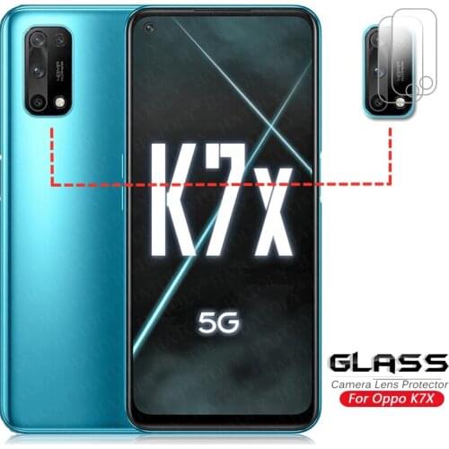 2Pcs For Glass Oppo K7X Camera Lens Screen Protector For Oppo K7 X K3 K5 K1 Camera Glass Protective Phone Back Film For Oppo K7X
