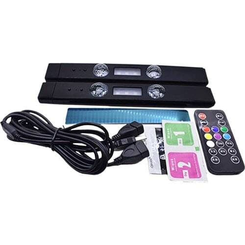 Car Interior Lights 2pcs LED USB 7 Colors Atmosphere Lights Set Easy Install