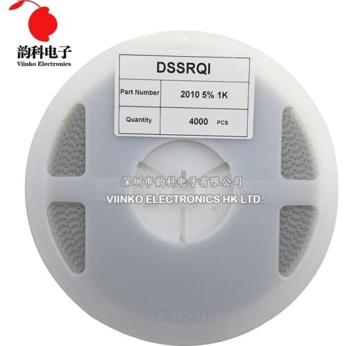 4000pcs 2010 5% 3/4W SMD Chip Resistor resistors 0R - 10M 0 0.1 0.5 100 220 ohm 0.1R 0.5R 100R 220R 1K 2.2K 4.7K 10K 100K 1M 10M