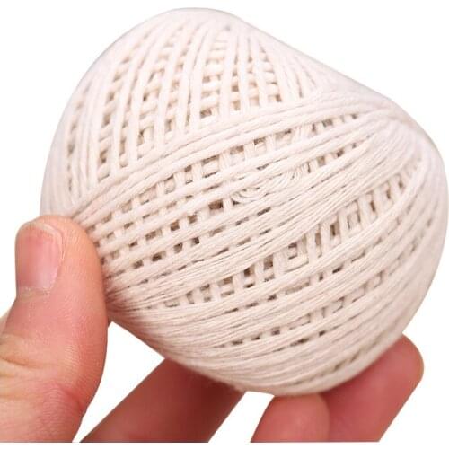 50g/roll 1mm Macrame Cord Natural Soft Undyed Cotton Rope for Wall Hangings, Plant Hangers, Crafts, Knitting, Decorative Project