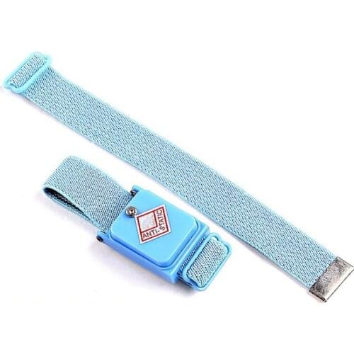 Anti-Static Cordless Wrist Strap, Protect Your PC from Static Electricity, Adjustable Strap Fits Your Wrist Comfortably, Blue