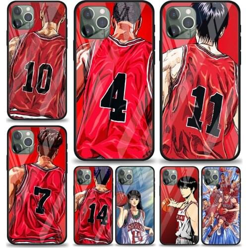 Slam dunk Sakuragi for Apple iPhone 12 Pro Max Mini 11 Pro XS Max X XR 6S 6 7 8 Plus Luxury Tempered Glass Phone Case