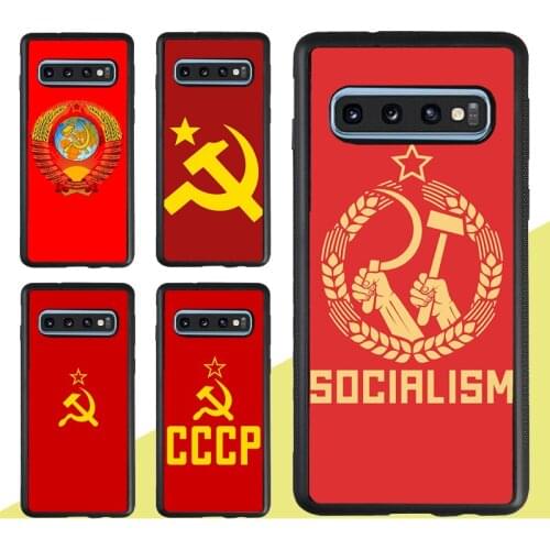 Soviet Union USSR Flag Case For Samsung Galaxy Note 20 Ultra S9 S10 S20 Plus A51 A71 A70 A50 M31 M21 A31 A21S A20e